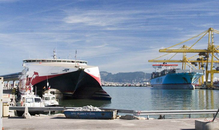 Spain. FRS ferry in the port Algeciras | . ,     ,    Algeciras 